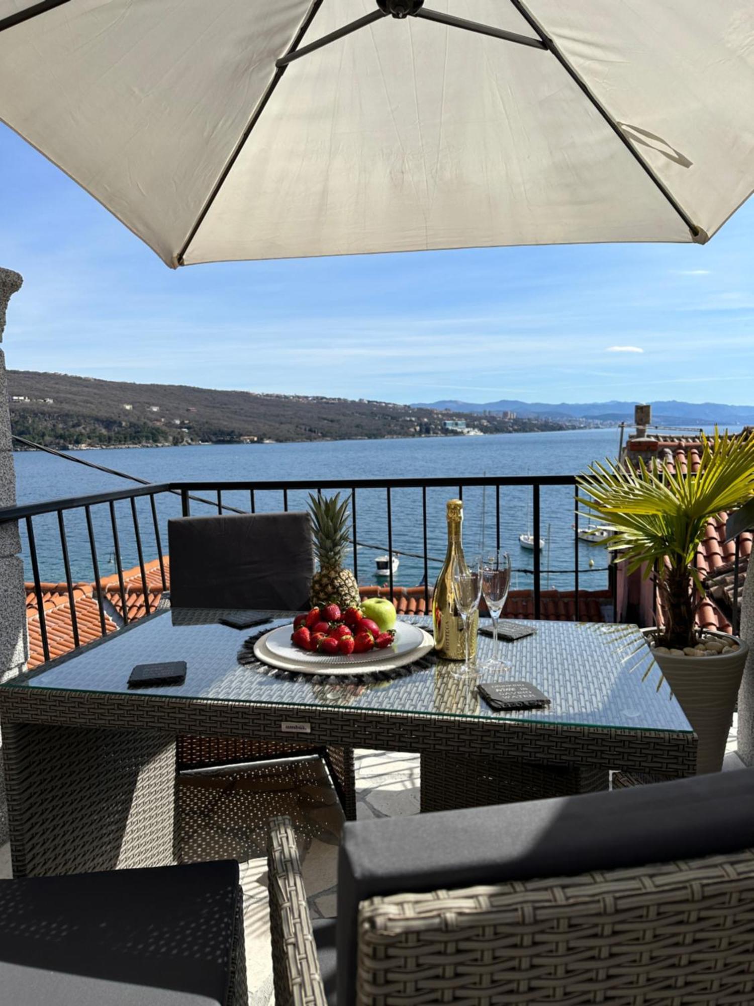 Villa Volos Apartment Karmen With Roof Terrace, Sea View, Free Private Parking أوباتيا المظهر الخارجي الصورة