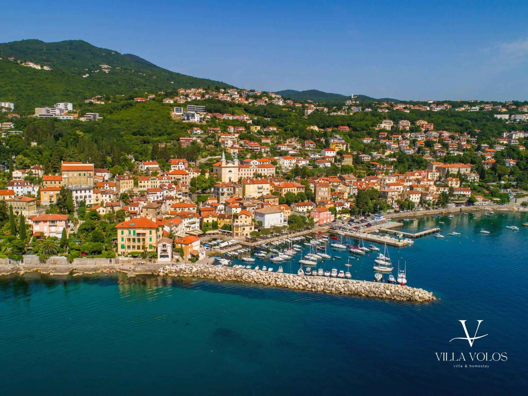 Villa Volos Apartment Karmen With Roof Terrace, Sea View, Free Private Parking أوباتيا المظهر الخارجي الصورة