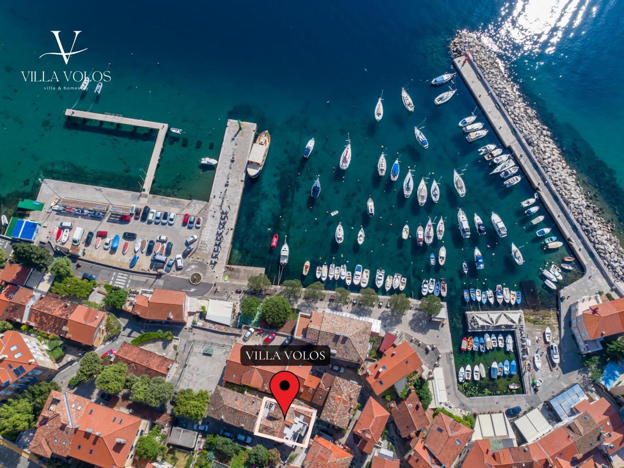 Villa Volos Apartment Karmen With Roof Terrace, Sea View, Free Private Parking أوباتيا المظهر الخارجي الصورة