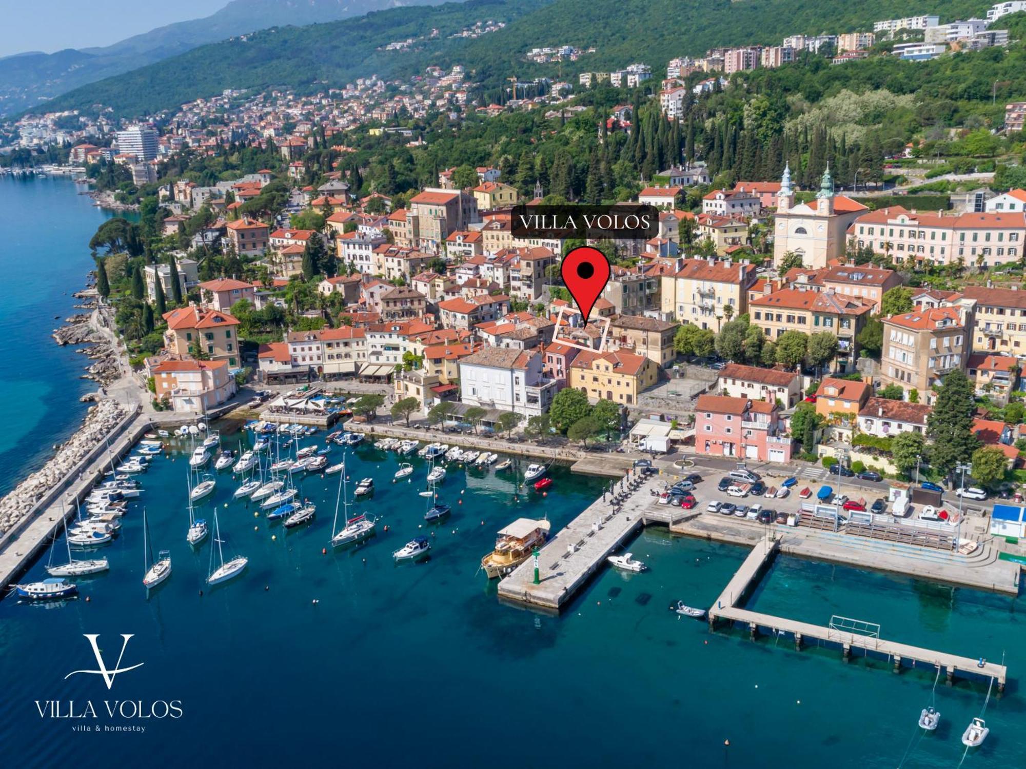 Villa Volos Apartment Karmen With Roof Terrace, Sea View, Free Private Parking أوباتيا المظهر الخارجي الصورة