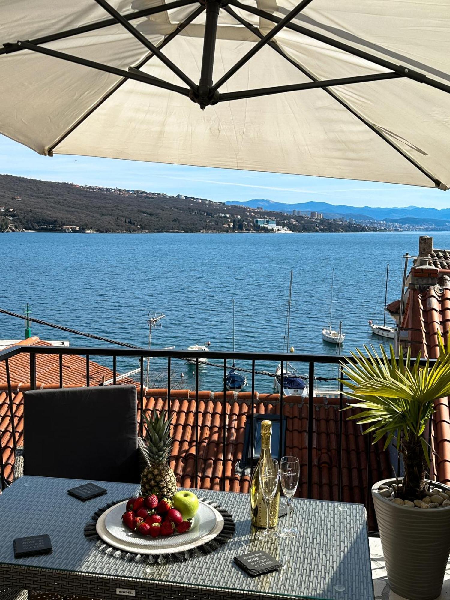 Villa Volos Apartment Karmen With Roof Terrace, Sea View, Free Private Parking أوباتيا المظهر الخارجي الصورة